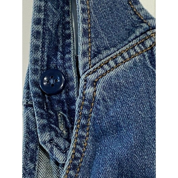 NWT GAP Kids Girls Denim Shortalls Sz M Medium Wash #543125 - Picture 4 of 5